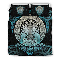 Viking Bedding Set, Yggdrasil and Ravens RLT12 - Wonder Print Shop