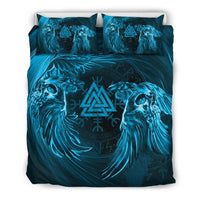 Viking Bedding Set, Ravens Skull Tattoo 9 RLT12 - Wonder Print Shop