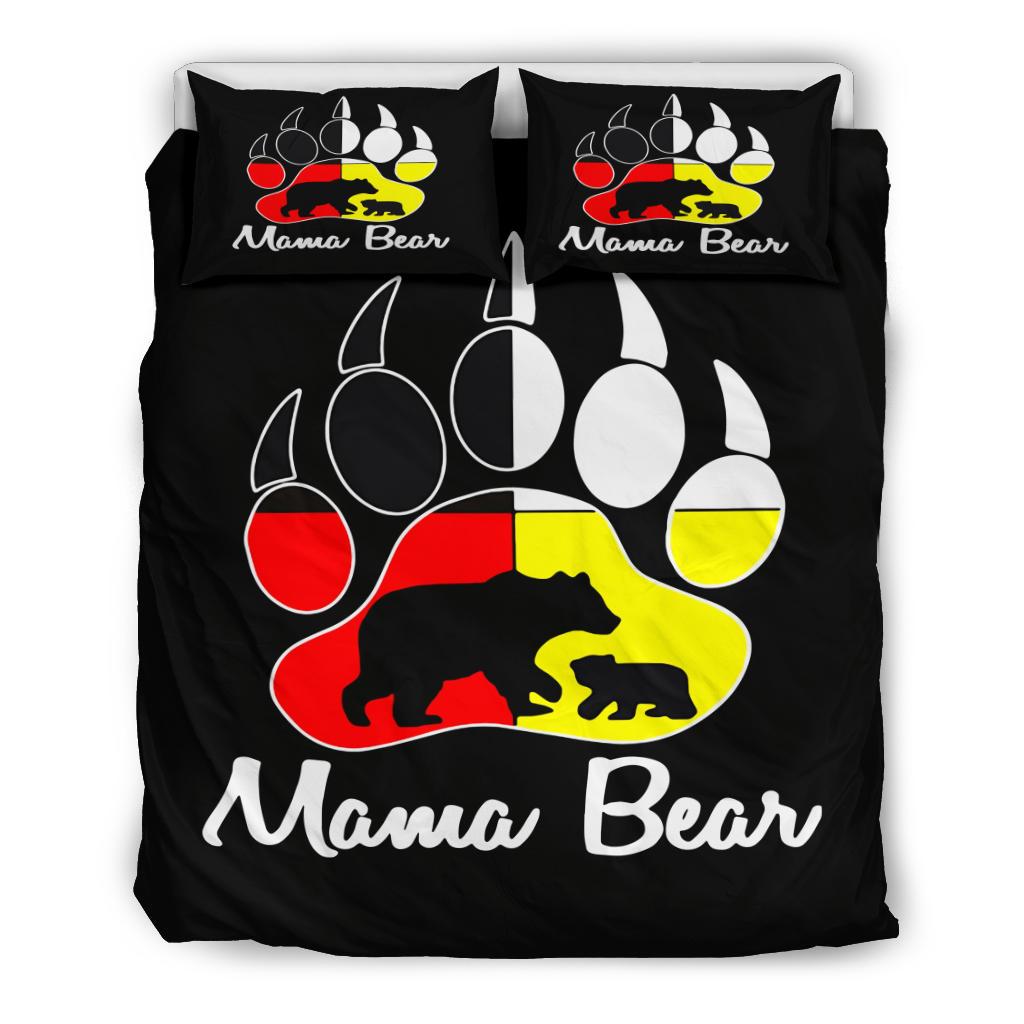 Mama Bear Baby Bear Medicine Wheels Native American Bedding Set LT10 - Wonder Print Shop