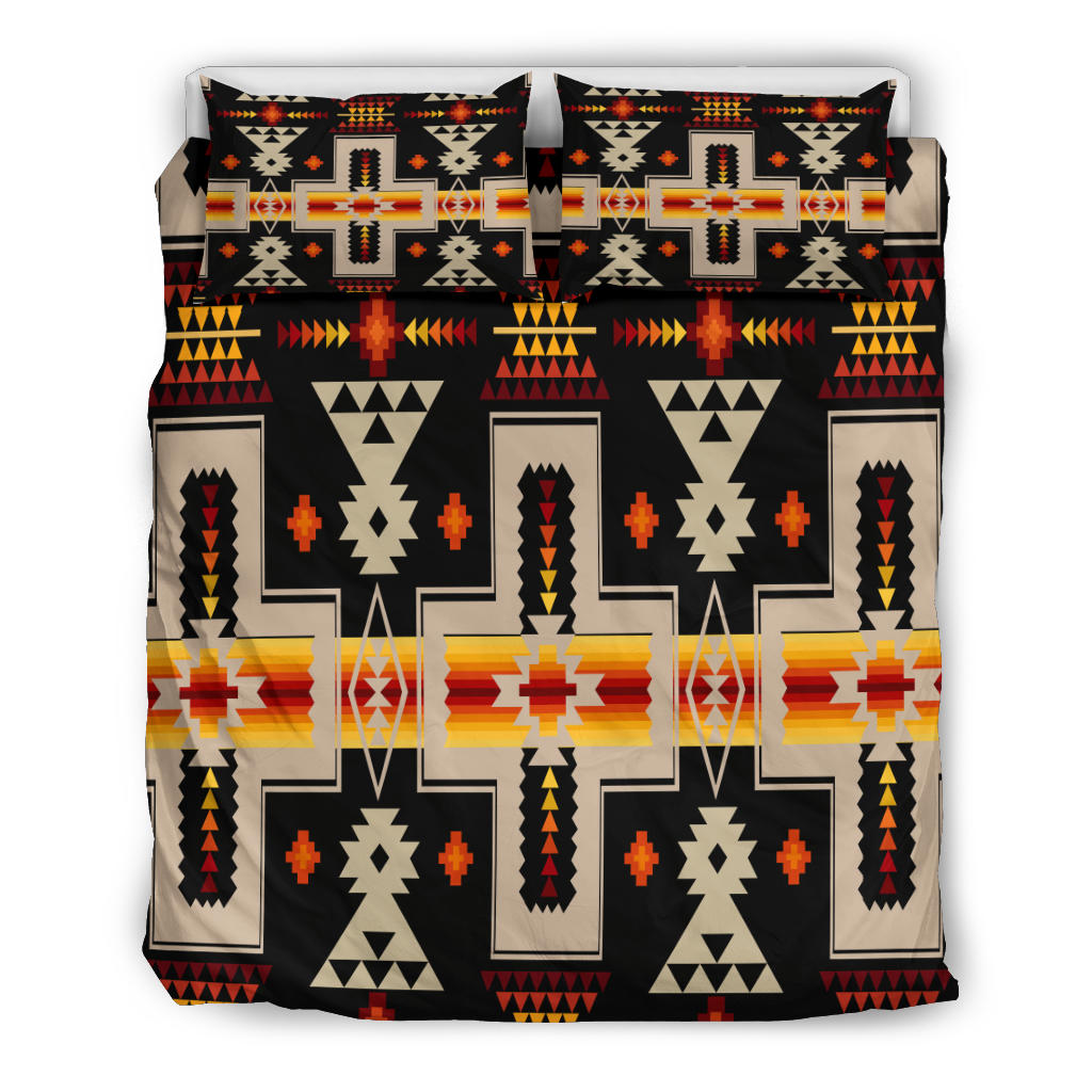 Black Tribe Design Native American Bedding Set LT10 - Wonder Print Shop