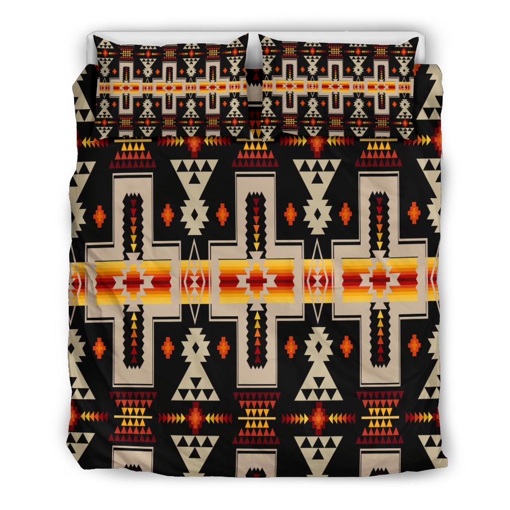 Black Tribe Design Native American Bedding Set LT10 - Wonder Print Shop