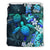 Kanaka Maoli (Hawaiian) Bedding set - Sea Turtle Tropical Hibiscus and Plumeria Blue - Wonder Print Shop
