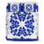 Hawaii Bedding Set - Hawaiian Quilt Plumeria Medallion Blue Bedding Set - AH - Wonder Print Shop