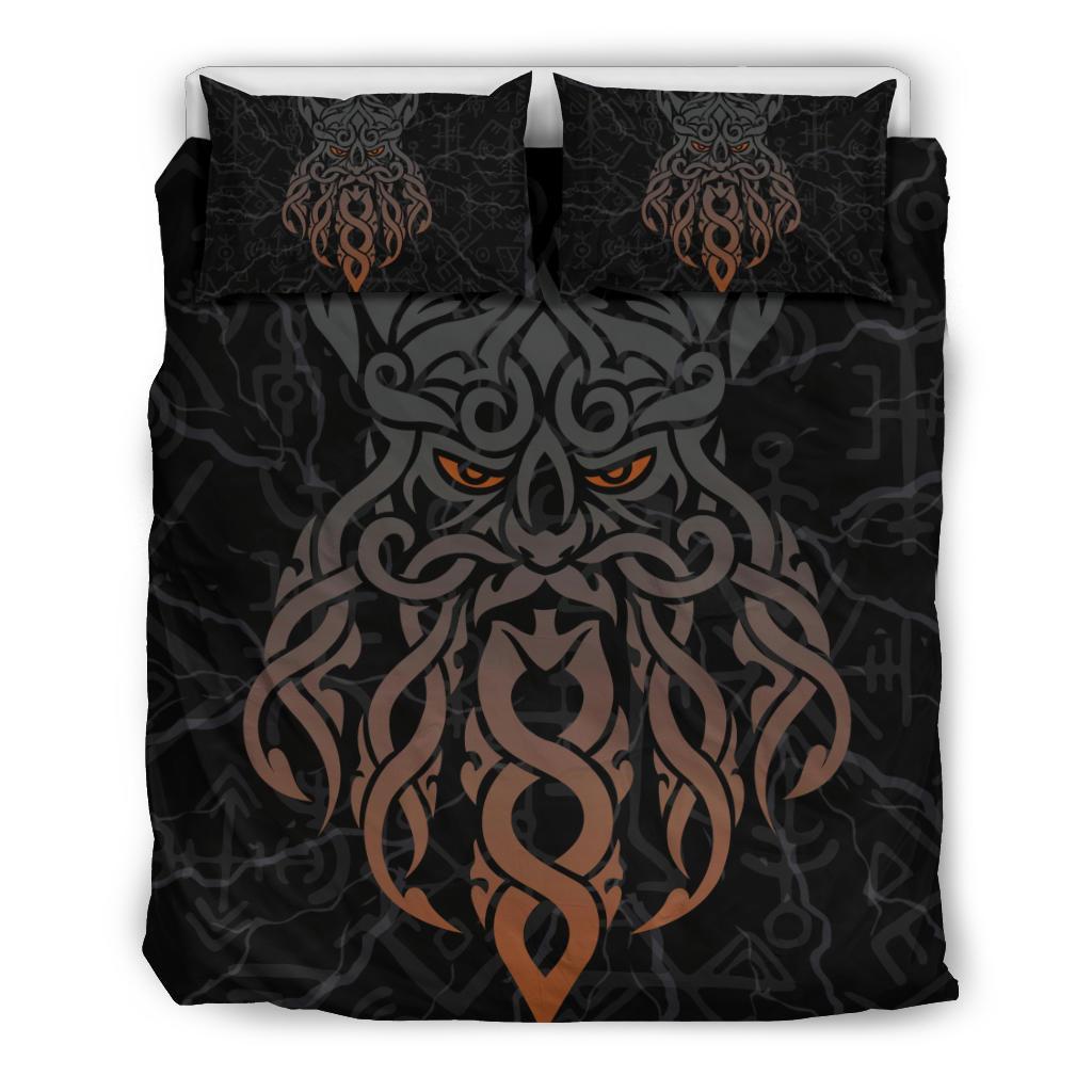 Viking Bedding Set, Odin God Furthark Tattoo Special RLT12 - Wonder Print Shop