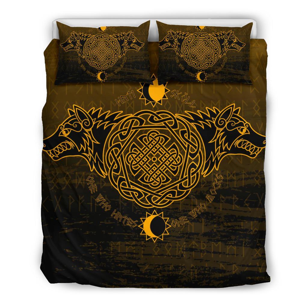 Viking Bedding Set, Skoll and Hati RLT12 - Wonder Print Shop