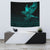 Viking Tapestry - The Raven Of Odin Rune Cyan RLT12 - Wonder Print Shop