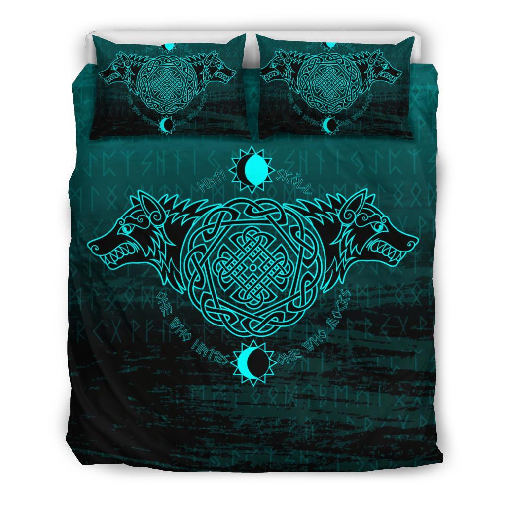 Viking Bedding Set, Skoll and Hati RLT12 - Wonder Print Shop