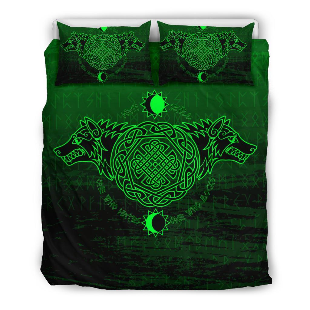 Viking Bedding Set, Skoll and Hati RLT12 - Wonder Print Shop