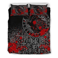 Viking Bedding Set Odin Raven Rune Futhark Blood RLT12 - Wonder Print Shop