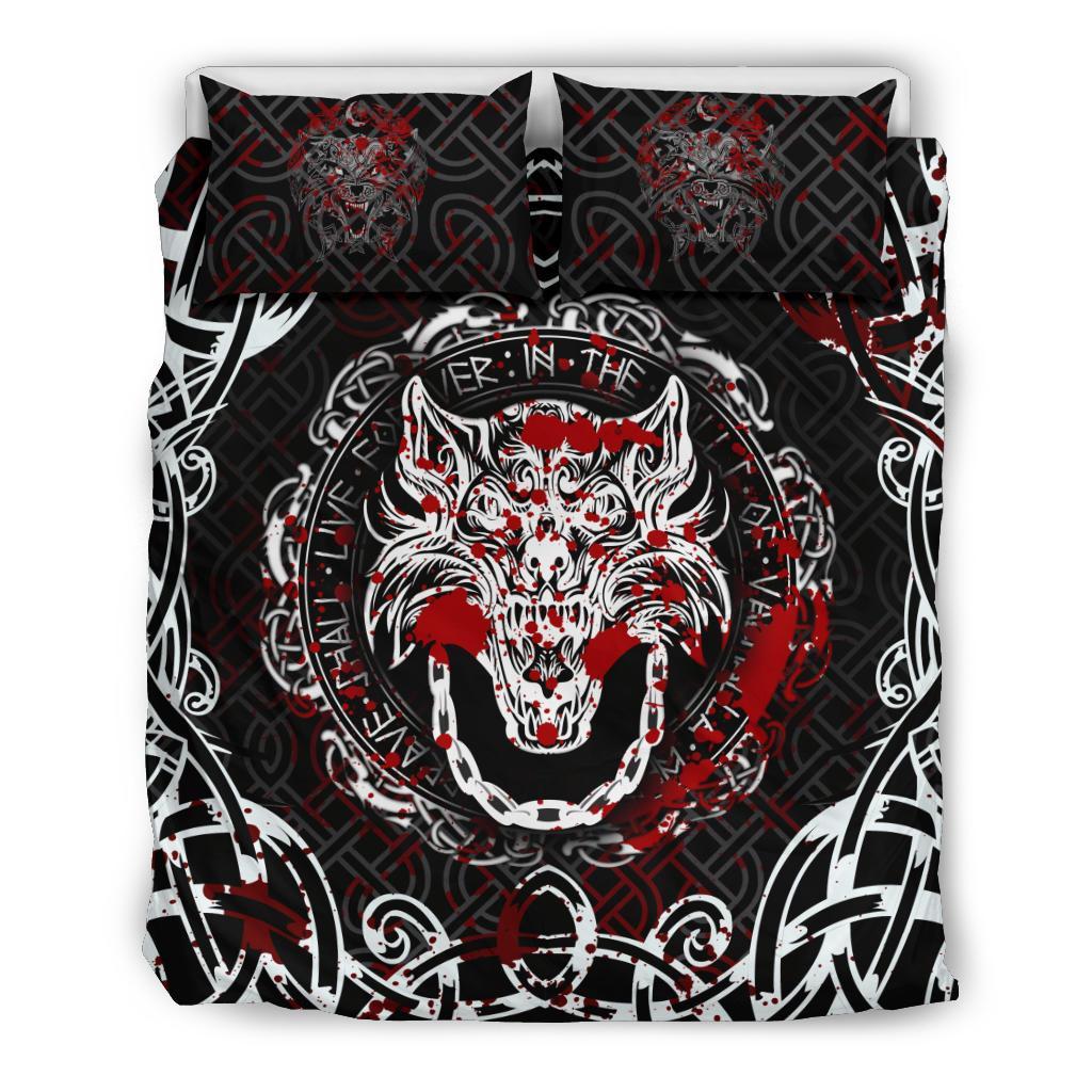 Viking Bedding Set Fenrir Viking Blood 3D RLT12 - Wonder Print Shop