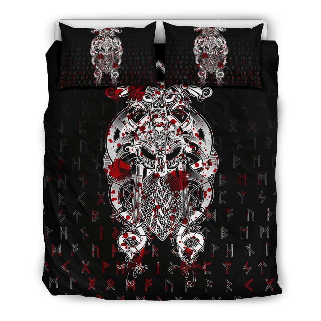 Viking Tyr Tattoo Blood Bedding Set RLT12 - Wonder Print Shop