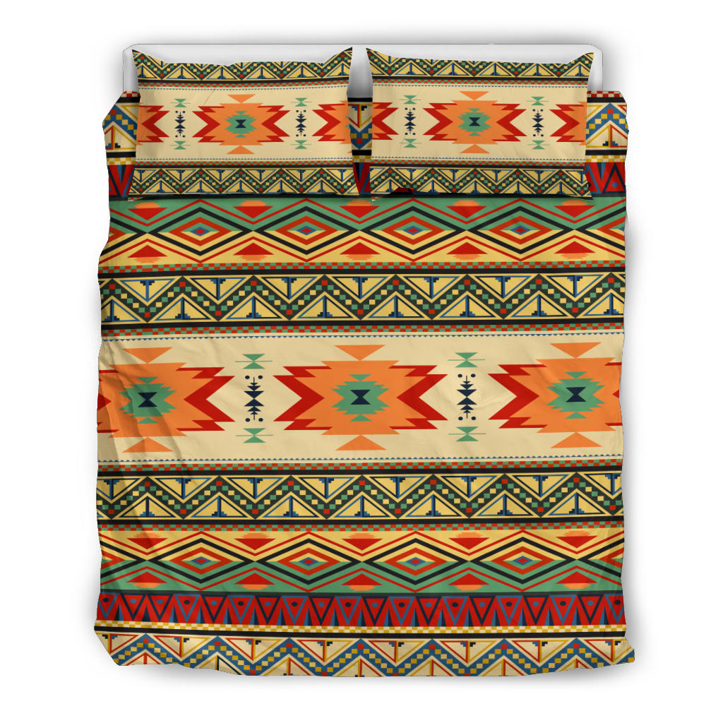 Geometric Pattern Design Native American Bedding Set LT10 - Wonder Print Shop