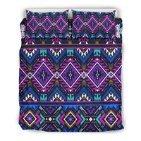 Native American Purple Tribe Pattern Bedding Set LT10 - Wonder Print Shop