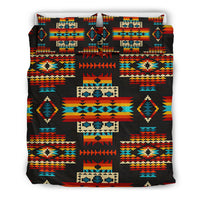 Black Pattern Native American Bedding Set LT10 - Wonder Print Shop