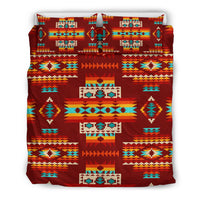 Red Pattern Native American Bedding Set LT10 - Wonder Print Shop