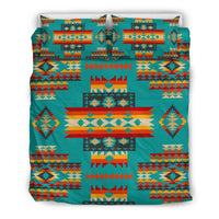 Blue Pattern Native American Bedding Set LT10 - Wonder Print Shop