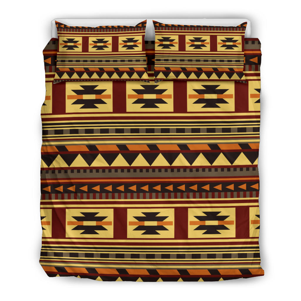 Brown Ethnic Pattern Native American Bedding Set LT10 - Wonder Print Shop