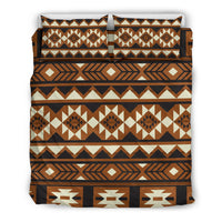 Brown Pattern Native American Bedding Set LT10 - Wonder Print Shop