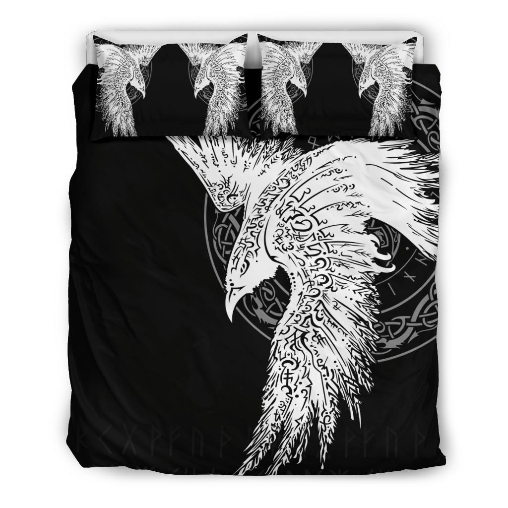 Viking Bedding Set Mystical Raven Tattoo Special RLT12 - Wonder Print Shop