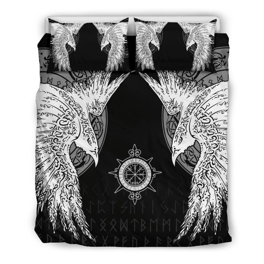 Viking Bedding Set Mystical Raven Tattoo Special RLT12 - Wonder Print Shop