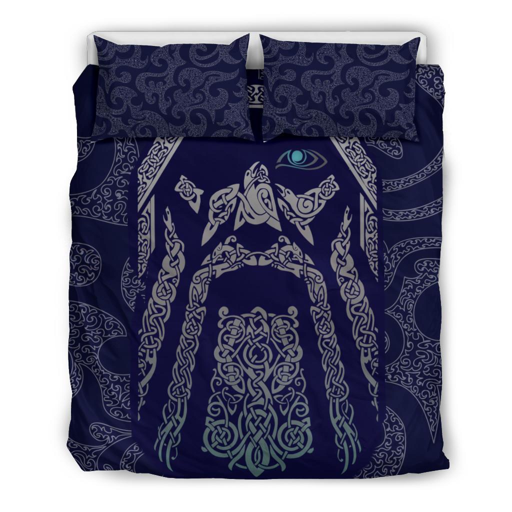 Viking Bedding Set Odin God Tattoo RLT12 - Wonder Print Shop