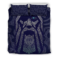 Viking Bedding Set Odin God Tattoo RLT12 - Wonder Print Shop
