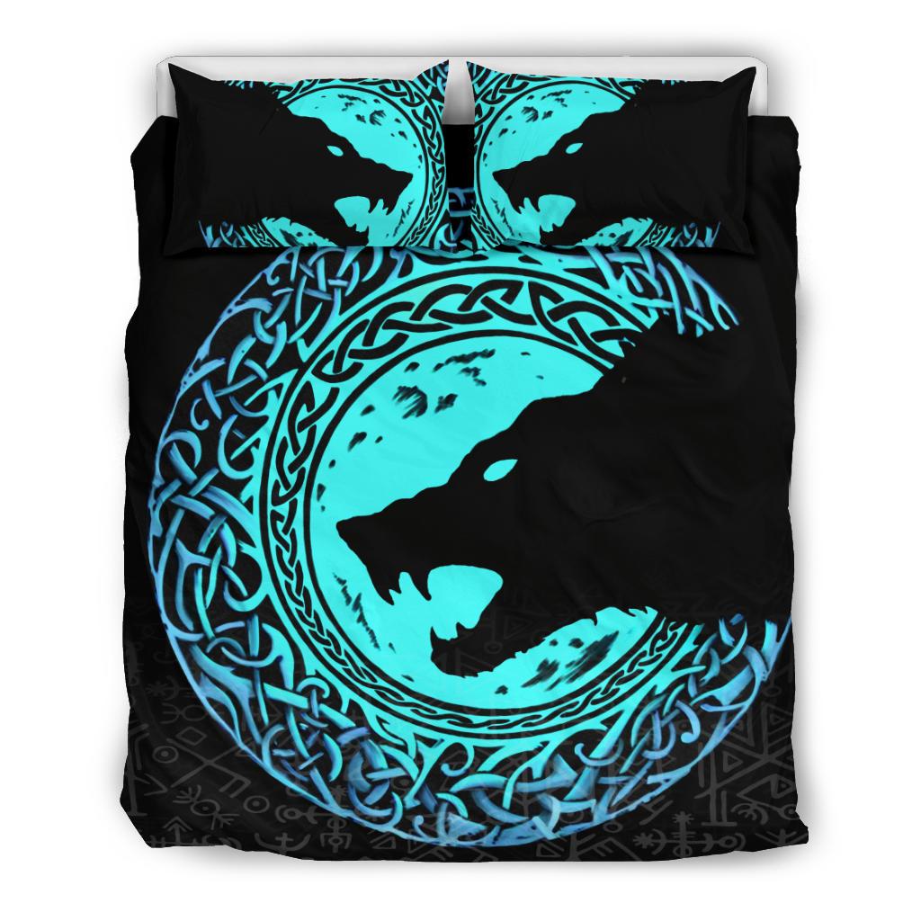 Viking Bedding Set Fenrir Norse Wolf RLT12 - Wonder Print Shop