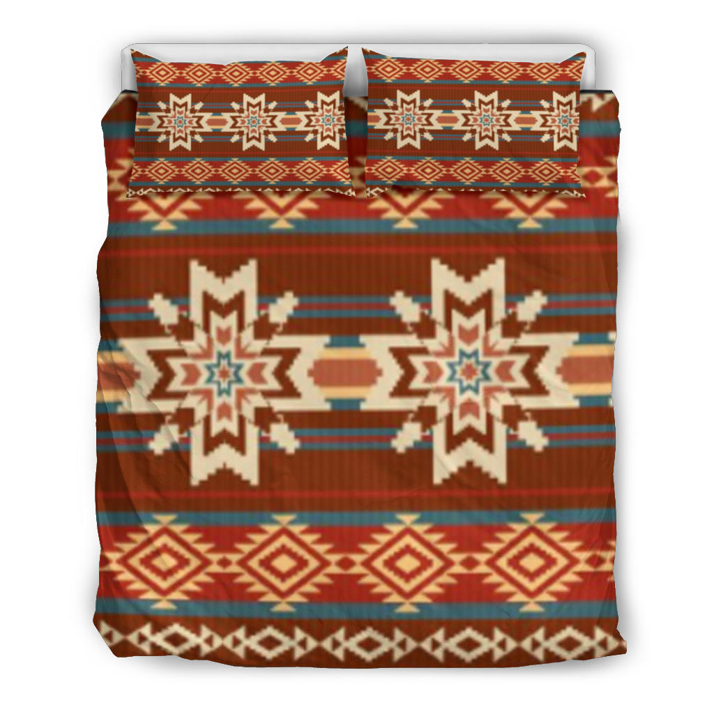 Native American Red Pattern Bedding Set LT10 - Wonder Print Shop