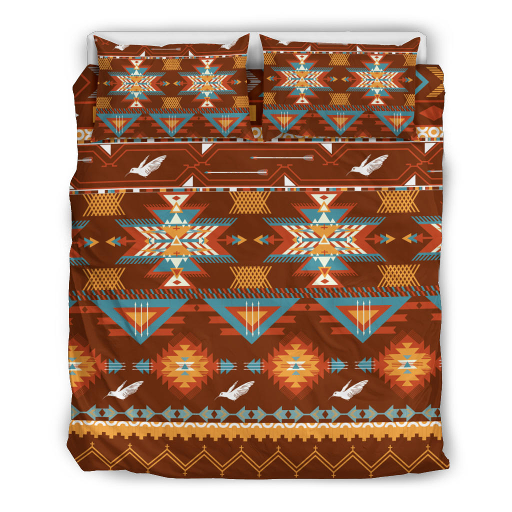 Native American Pattern With Birds Bedding Set LT10 - Wonder Print Shop