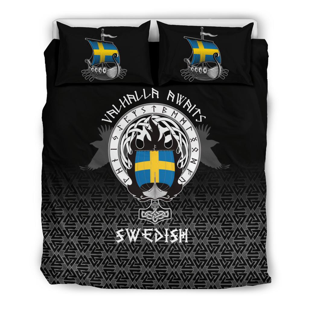 Viking Bedding Set Swedish Drakkar RLT12 - Wonder Print Shop
