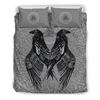 Viking Bedding Set Raven Valknut RLT12 - Wonder Print Shop