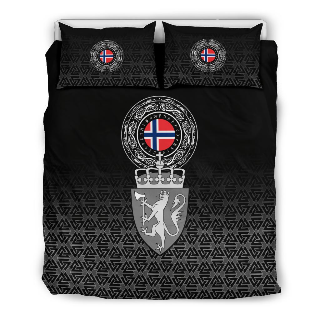 Viking Bedding Set Norway Coat Of Arms RLT12 - Wonder Print Shop