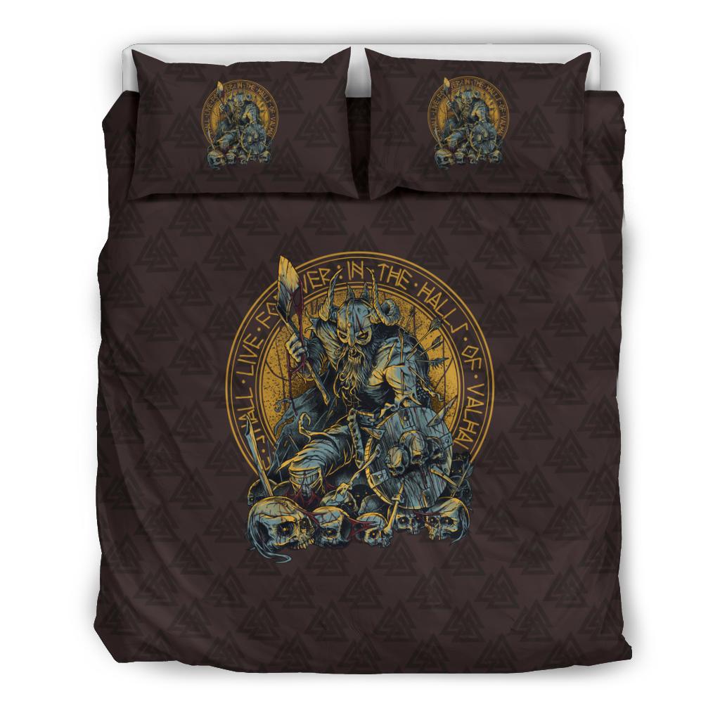Viking Bedding Set Warrior Viking Shield Skull RLT12 - Wonder Print Shop