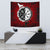 Viking Tapestry Raven Of Odin and Symbol Viking On Blood Background RLT12 - Wonder Print Shop