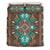 Blue Pattern Brown Native American Bedding Set LT10 - Wonder Print Shop