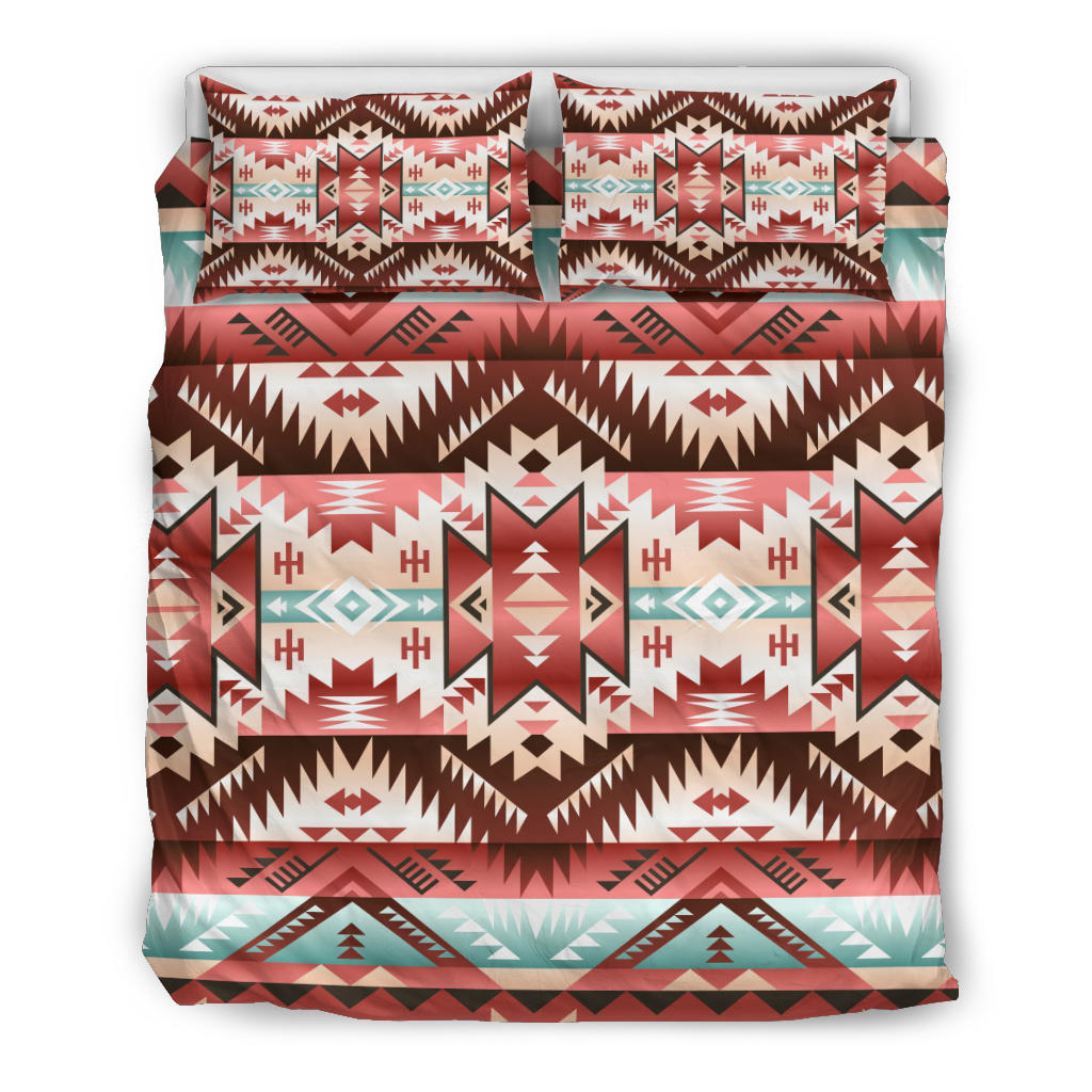 Red Vector Tribal Native American Bedding Set LT10 - Wonder Print Shop