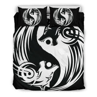 Viking Bedding Set Ying Yang Wolf RLT12 - Wonder Print Shop