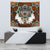 Blue Mandala Feather Wolf Native American Tapestry LT10 - Wonder Print Shop