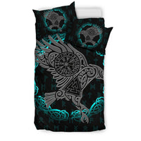 Viking The Raven Of Odin Tattoo Bedding Set RLT12 - Wonder Print Shop