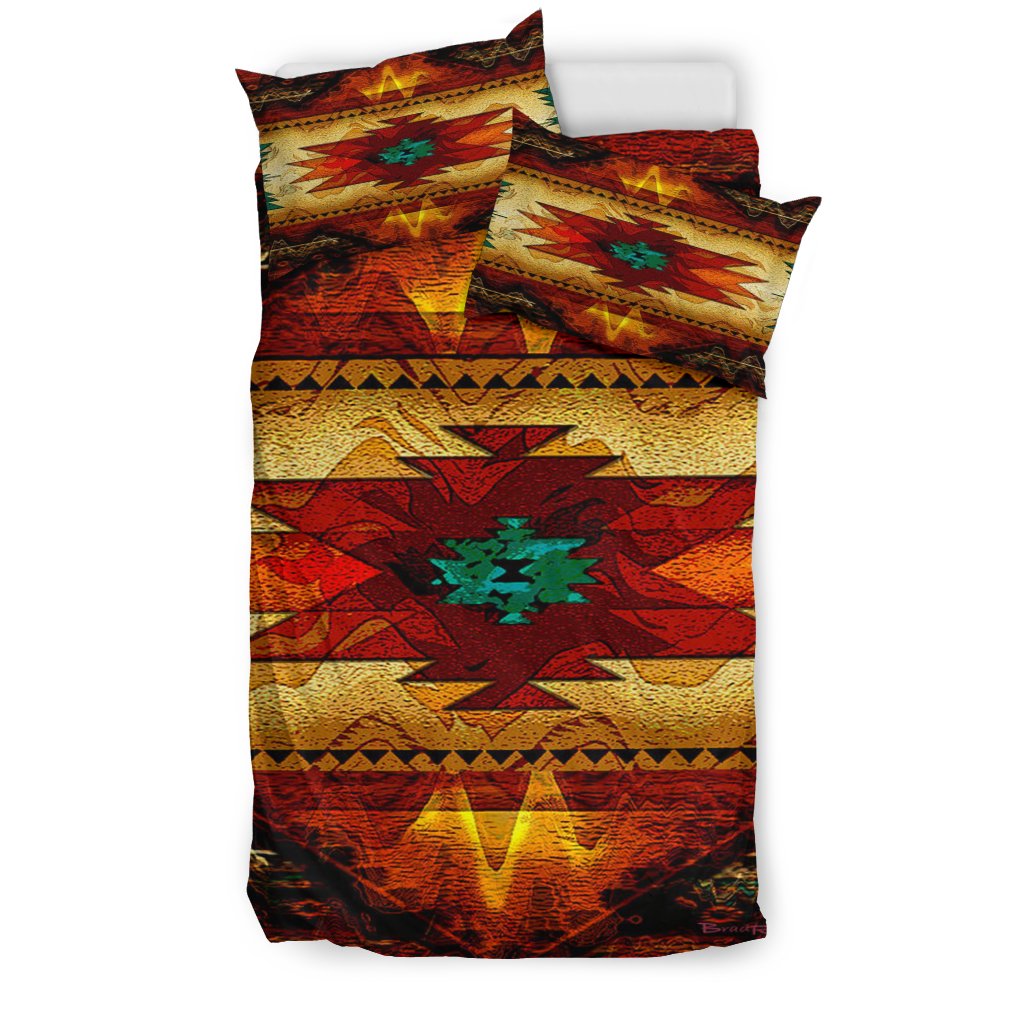 Southwest Brown Symbol Native American Bedding Set LT10 - Wonder Print Shop