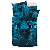 Viking Bedding Set, Ravens Skull Tattoo 9 RLT12 - Wonder Print Shop