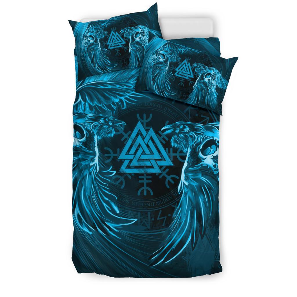 Viking Bedding Set, Ravens Skull Tattoo 9 RLT12 - Wonder Print Shop