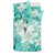 Hawaiian Plumeria Polynesian Bedding Set - Turquoise - Wonder Print Shop