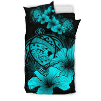 Hawaiian Polynesian Bedding Set - Turquoise - Wonder Print Shop
