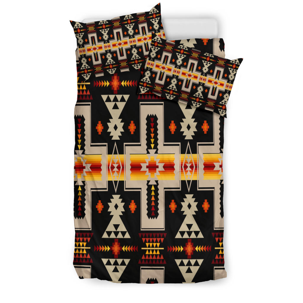 Black Tribe Design Native American Bedding Set LT10 - Wonder Print Shop