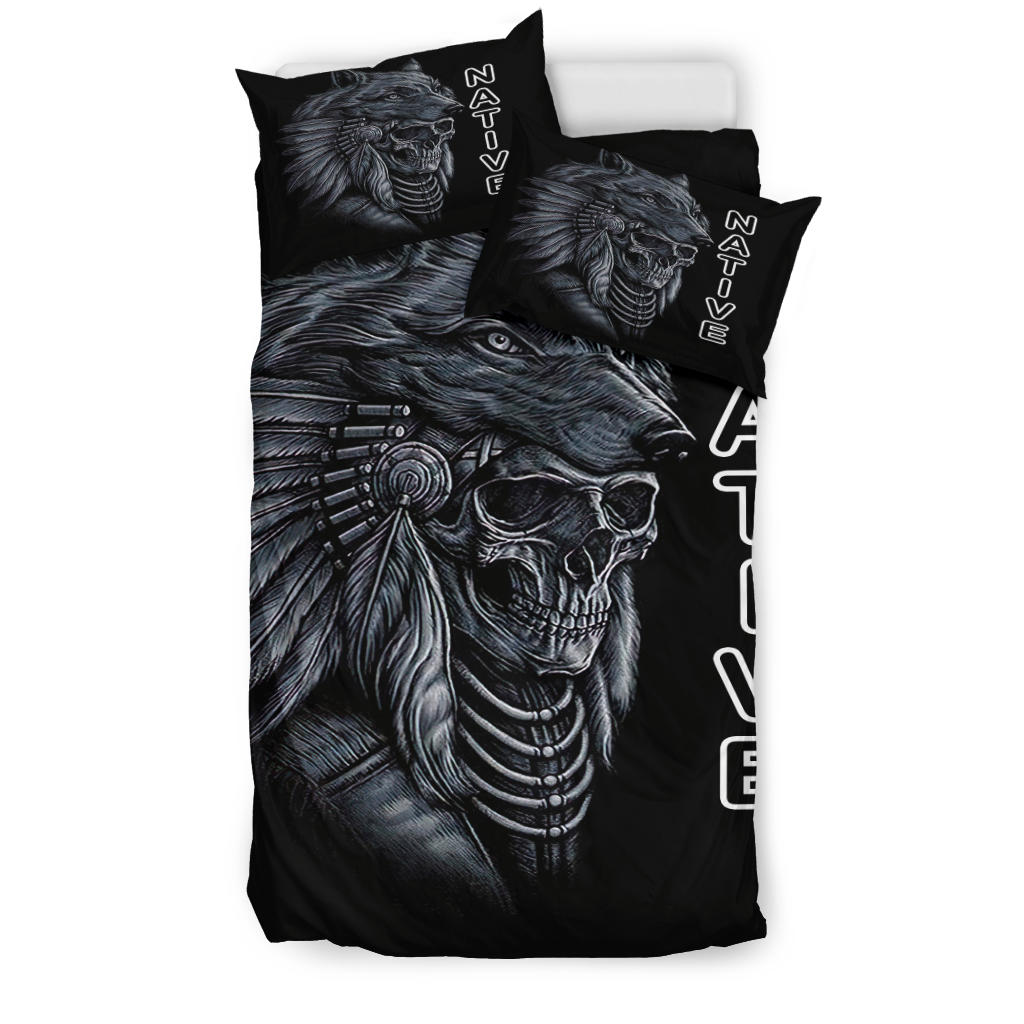 Skull Chief Native American Bedding Set LT10 - Wonder Print Shop