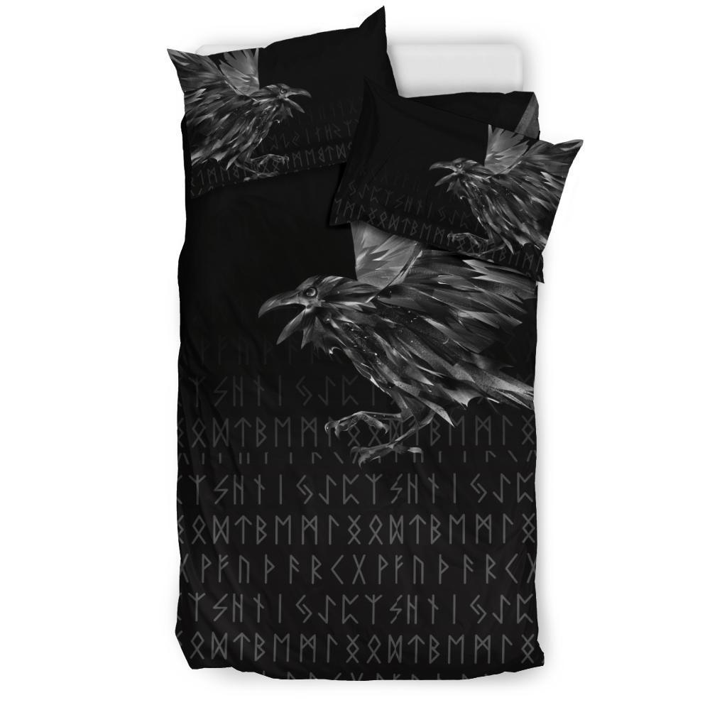 Viking Bedding Set The Raven Of Odin Rune RLT12 - Wonder Print Shop