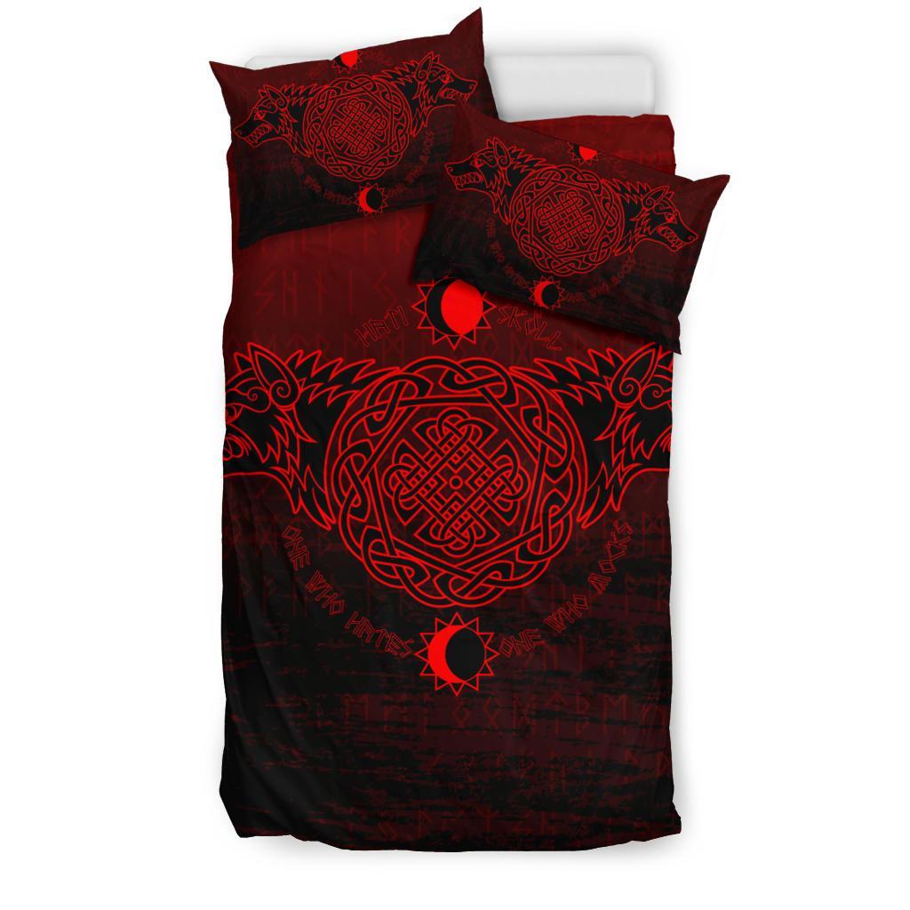 Viking Bedding Set, Skoll and Hati RLT12 - Wonder Print Shop