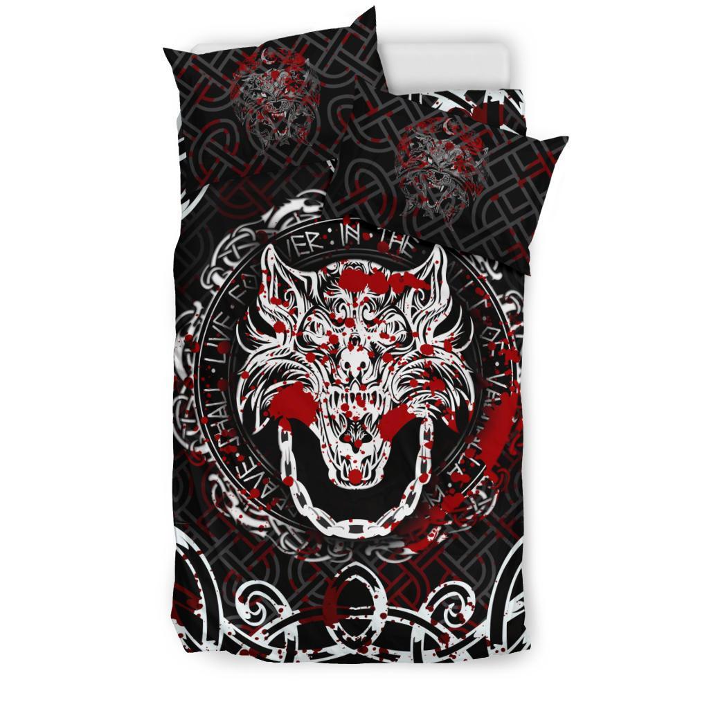 Viking Bedding Set Fenrir Viking Blood 3D RLT12 - Wonder Print Shop