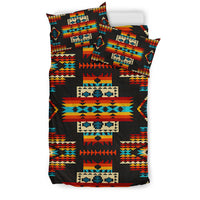 Black Pattern Native American Bedding Set LT10 - Wonder Print Shop